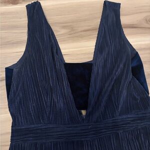 Gianni Bini Navy Backless Jumpsuit